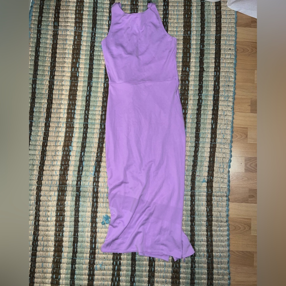 Love Ady Lilac Jersey Side-Slit Dress – Size XS